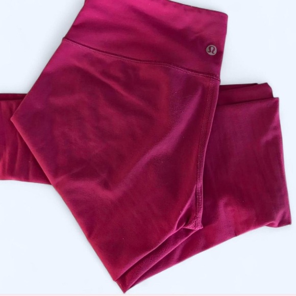 Lululemon Athletica Pink Leggings Plush Comfort - Picture 3 of 4
